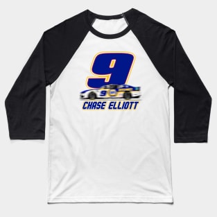 Chase Elliott 9 Car Baseball T-Shirt